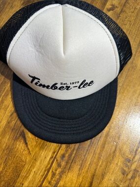 Women's Black and Cream Trucker Cap